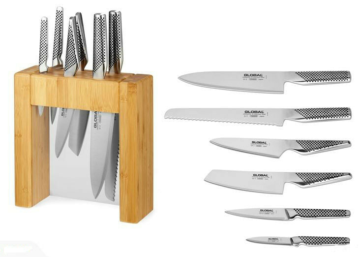 Genuine! GLOBAL Ikasu X 10 Piece Knife Block Set! Made in Japan! RRP  $1399.00!