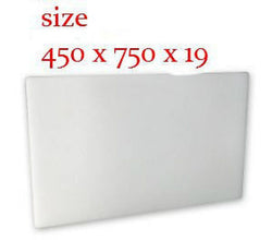 White Large PE Chopping / Cutting Board 450 x 750 x 19mm