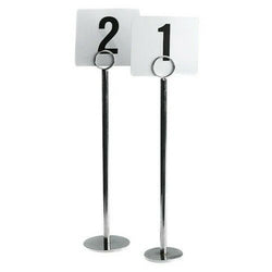 6 x 300mm Table Number Menu Name Holder Stands 70mm Heavy Base