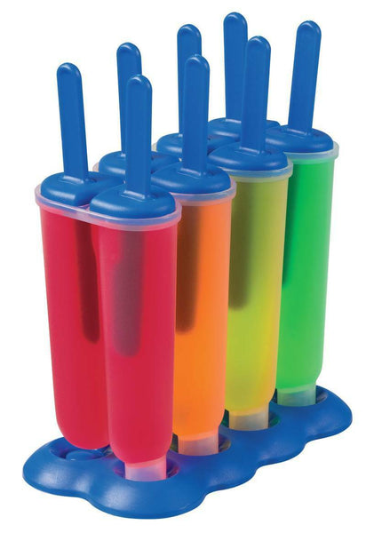 Twin Pop Ice Block Icy Pole Mould Maker Set Of 4 New In Box