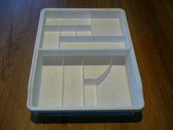 Plastic Kitchen Junk Drawer Organiser Cutlery Tray
