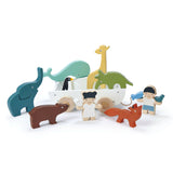 Tender Leaf The Friend Ship Boat Wooden Wood Animals Toy Friendship