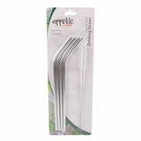 Stainless Steel Drinking Straws with Cleaning Brush x 4