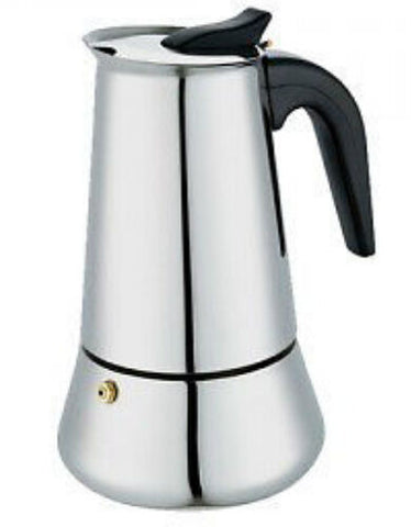 4 Cup Espresso Coffee Maker Perculator Percolator Stainless Steel Stove Top