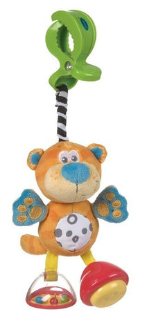 New Playgro Jungle Journey Dingly Dangly Baby Toy Squeaker Rattle Tiger