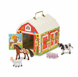 NEW Melissa & Doug Latches Barn with Animals Wooden Wood Play Educational Toy