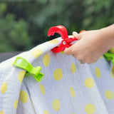 All4Ella Baby Pram Stroller Pegs Clips Attach Muslin Pastel Mint Yellow 2PK