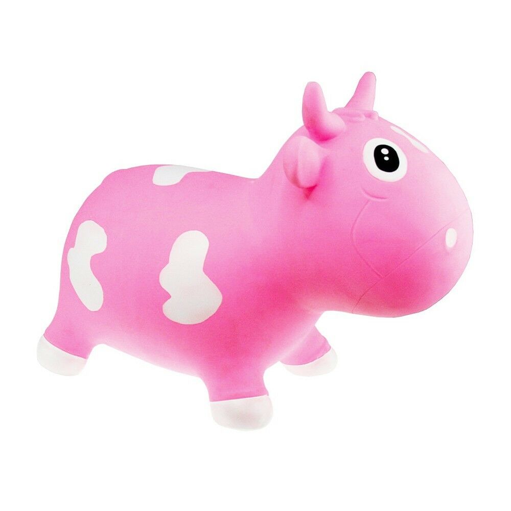 Kidzz Farm Jumping Pink Cow Bella Bouncing Inflatable Hopper Animal To ...