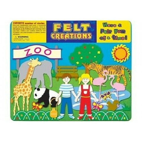 Felt Creations Zoo Animals Puzzle Felt Story Board