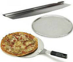 Pizza Peel Paddle Spatula ,Pizza Cutter & 330 Pizza Pan Tray