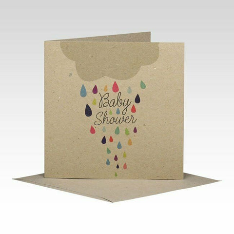 NEW Rhicreative Digitally Printed Baby Shower Card Invitation Blank Inside
