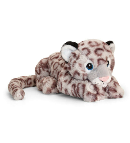 Keel Toys Keeleco Snow Leopard Plush Eco Friendly 100% Recycled Soft Toy 25cm