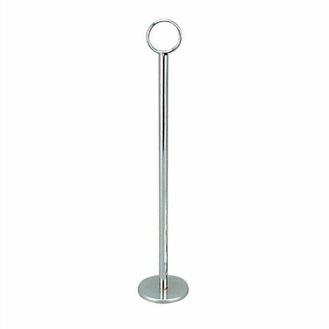 12x Number / Sign Holder, Ring Chrome 200mm Cafe Table Stand, Event & Restaurant