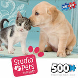 New Sure Lox Studio Pets Collection Puppy & Kitten Animal Jigsaw Puzzle 500 Pc
