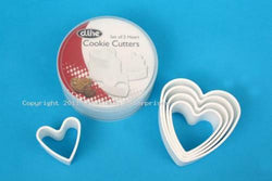 Heart Cookie Cutter Set of 5 Double Sided