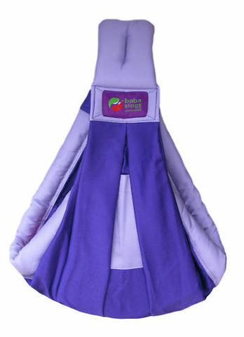 Brand New Baba Sling Baby Carrier 2 Tone Purple & Lilac Two Tone