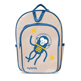 NEW My Family Kids Wipe Clean Linen Backpack Fairy Shark Space Monkey or Unicorn