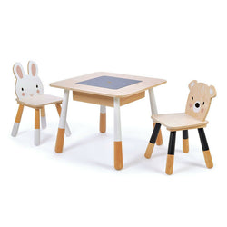 Tender Leaf Forest Animals Wooden Childrens Kids Table & Chairs Set 3-6yrs