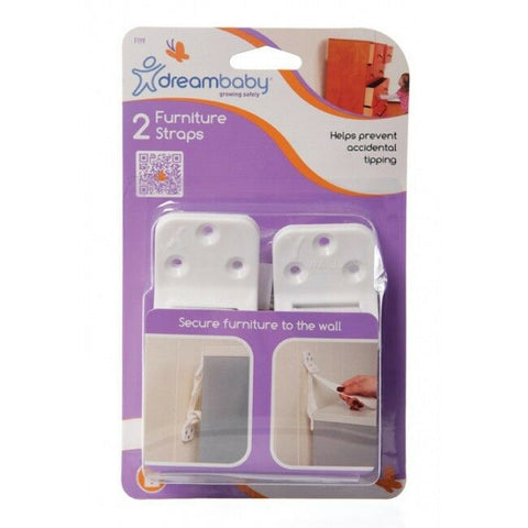 Dreambaby Furniture Wall Straps 2PK Baby Safety