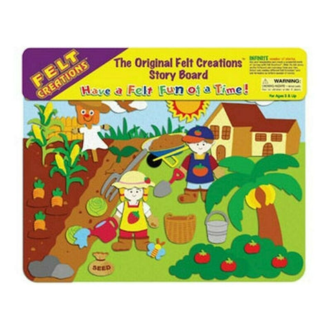Felt Creations Garden Scarecrow Country Scene Puzzle Felt Board