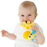 New Playgro Jerry Giraffe Squeak & Soothe Natural Teether Teething Toy 0m+