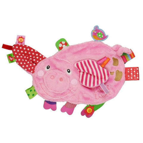New Label Label Pig Baby Comforter Tag Textures Blankie Pacifier Soft Toy 0m+