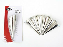 Cream Horns Pastry Moulds Cups Cases Tin Plate x 6