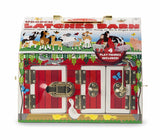 NEW Melissa & Doug Latches Barn with Animals Wooden Wood Play Educational Toy