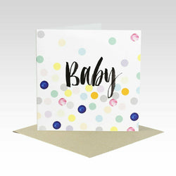 NEW Rhicreative Special Edition Polka Dot Confetti Baby Gift Card Newborn