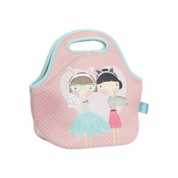 NEW Spencil Lulu & Pearl Girls Cats Neoprene School Lunch Bag with zip & handles