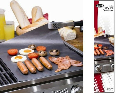 Non-Stick Heavy Duty BBQ Hotplate Liner  500 x 400mm Thicker Than Most Others