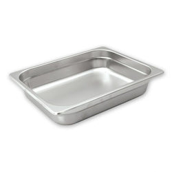 3 x Bain Marie Tray Gastronorm HACCP Steam Pans 1/2 Size 100mm 18/10 Stainless
