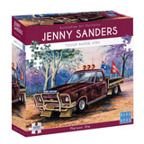 Blue Opal Jenny Sanders Maroon Ute 1000 Piece Deluxe Puzzle Jigsaw
