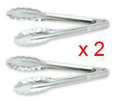 Mini Small Tongs 18cm Stainless Steel x 2 Candy Lolly Buffet