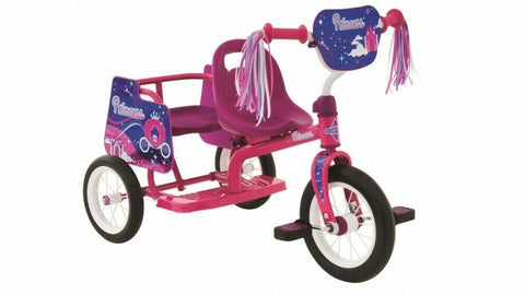 Eurotrike Tandem 3 Wheel Trike Tricycle Bike Princess Pink Euro Trike