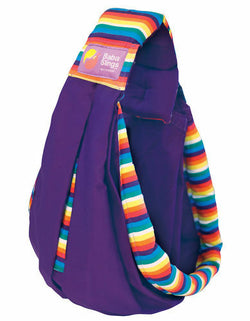 Baba Sling Baby Carrier Boutique Purple Rainbow Stripes