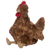 Manhattan Toys Megg Brown Chicken Chook Hen Plush Soft Toy 22cm 155360 0m+