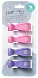 All4Ella Baby Pram Stroller Pegs Clips Attach Muslin 4 Pack Various Colours