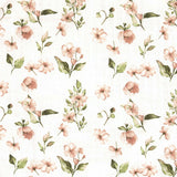 All4Ella 100% Cotton Muslin Baby Blanket Pink Flower