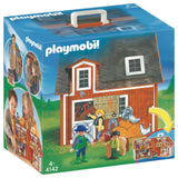New Playmobil My Take Along Farm Barn House Incl Figures Animals Feed & Access