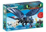 New Playmobil How To Train Your Dragon Hiccup Toothless & Baby Dragon Set 19pc