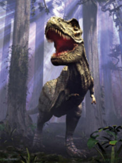 3D LiveLife Poster T-Rex Scene Tyrannosaurus Rex Trex 39.5 x 29.5cm