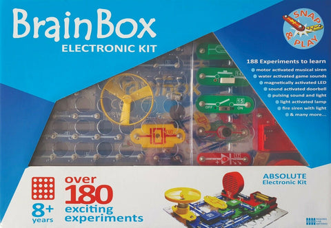 BrainBox Over 180 Experiments Kids Electronic Kit STEM Learning Make & Play