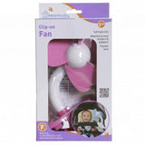 Dreambaby Stroller Pram Fan Pink Baby Safe Foam Fins Portable Battery