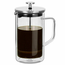 Avanti Capri 1L 8 Cup Double Wall Borosilicate Glass Coffee Plunger Coffee Maker