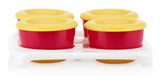 Nuby Garden Fresh Pop Up Freezer Pots with Lids & Tray Baby Food Storage