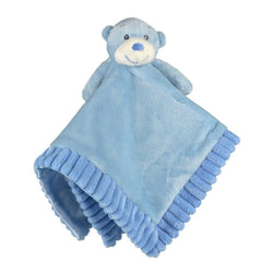New Korimco Baby Comforter Comfy Soft Plush Security Blanket Nursery Toy Blue