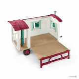 New Schleich Pony Club Caravan Wagon for Secret Club Meetings 42415 Incl Horse