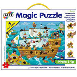 Galt Pirate Ship Magic Childrens Jigsaw Puzzle 50 Piece 15 Magic Patches 4+