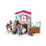 New Schleich Horse Wash Area with Horse StalI Incl Horse & Carer Groomer 42404